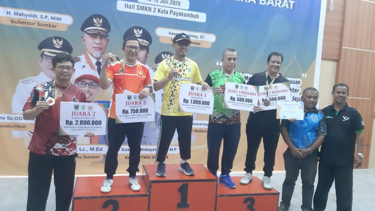 Kejurprov PTMSI Sumbar 2026 di Payakumbuh, Wujud Pemerataan Pembinaan dan Kebangkitan Prestasi Tenis Meja Sumatera Barat