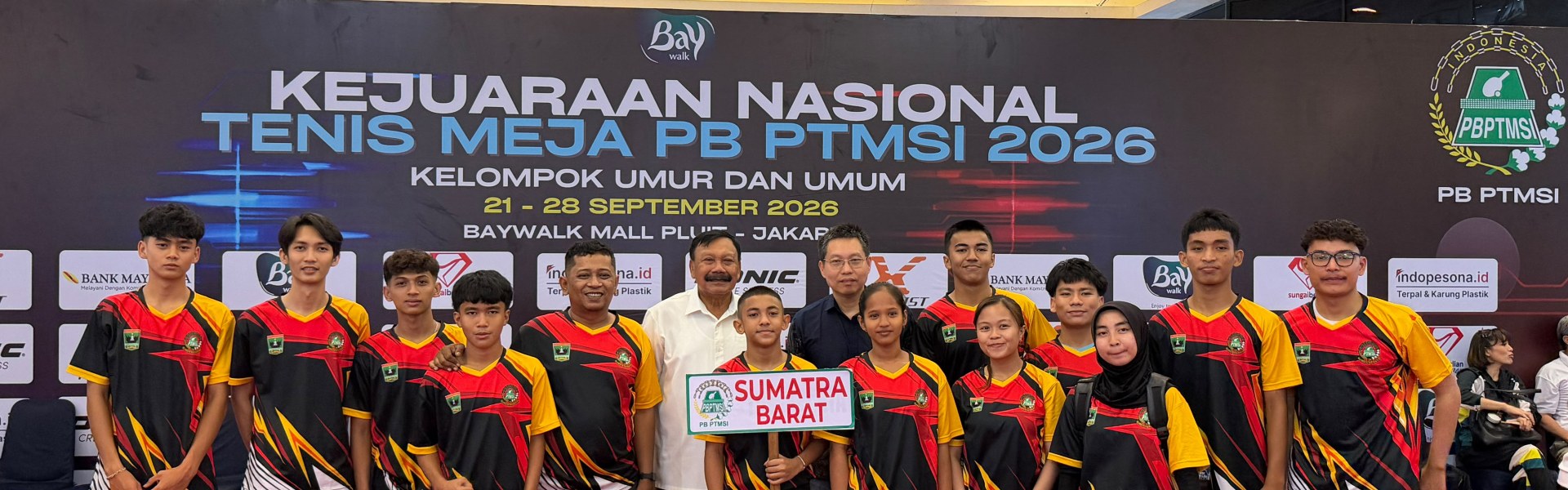 Atlet Tenis Meja Sumatera Barat Siap Berlaga di Kejurnas BY WALK 2026